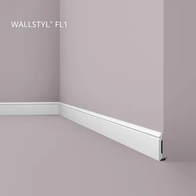 Image de NMC FL1 WALLSTYL Plinthe Profil de décoration 2 m