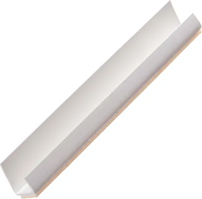 Produktbild von PROTEKTOR 3735 U-Profil PVC, Einfassprofil Gipskarton 12,5cm 250cm, 50 Stück Weiß selbstklebend, Kantenschutz Trockenbau