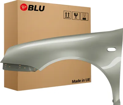Image de BLU Aile Compatible avec VW Volkswagen Golf IV 4 LB7Z Gauche Silber SatinSilber | 1997-2006 | Avant | Peint| Prêt à Monter | Acier