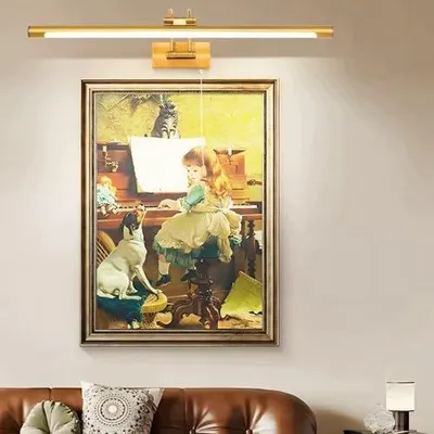 Zdjęcie produktu dla Lampa ścienna nad lustro LED 12W mosiężna do łazienki makijaż