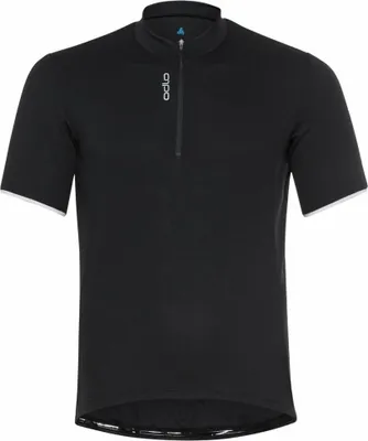 Produktbild von Odlo Men´s T-shirt 1/2 zip ESSENTIAL black Größe M.