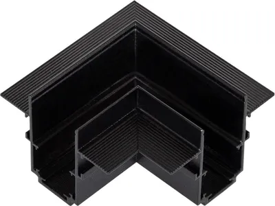 Produktbild von Verbindungsstück Typ L Horizontal für Magnetschiene Einbau 20mm Schwarz