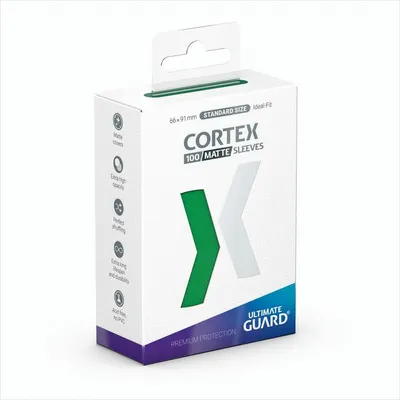 Image de Ultimate Guard Cortex Sleeves taille standard Vert mat (100)