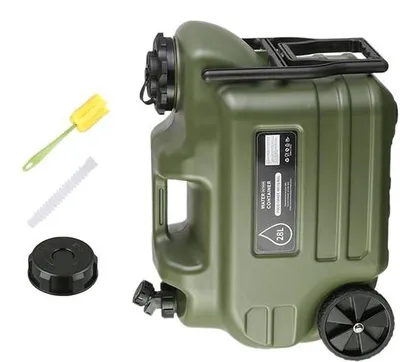 Produktbild von Camping-Wassertank 28 Liter – Tragbarer, auslaufsicherer Spender mit Rädern