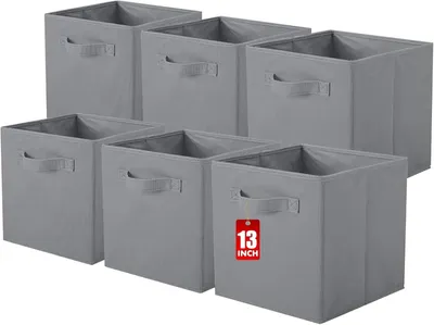 Produktbild von Elzusha – Faltbare Aufbewahrungsboxen für Kleidung und Spielzeug, 33 x 33 x 33 cm