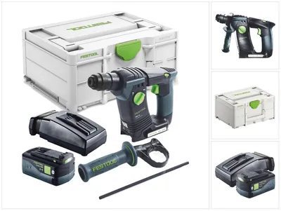 Produktbild von Festool BHC 18-Basic Akku Bohrhammer 18 V 1,8 J SDS Plus Brushless + 1x Akku 5,0 Ah + Ladegerät + Systainer