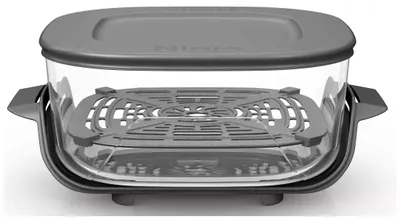 Image de Ninja Crispi CleanCrisp, Récipient, Carré, 3,8 l, Transparent, Verre, 1 pièces