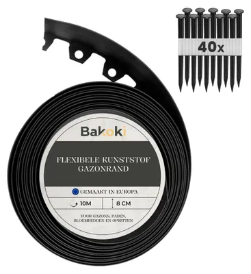 Produktbild von Flexibler Rasenkant mit 40 Erdankern für eine einfache Installation