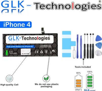 Produktbild von GLK-Technologies für Akku original Apple iPhone 4 / 4G Batterie Werkzeug + FIXIERUNG Pro
