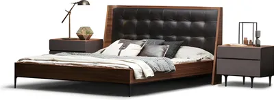 Produktbild von Bett aus Massivholz – Robustes und elegantes Design für Ihr Heim.