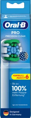 Produktbild von Oral-B Pro Precision Clean Ersatz-Bürstenköpfe 6stk. - Zahnbürste (1er Pack)