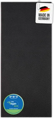 Produktbild von Croco Sohlengummiplatte | schwarz | 250x600 mm | 4 mm starkes Profilgummi | für Schuhreparatur, Barfußsandalen, DIY-Projekte & Maßanfertigungen