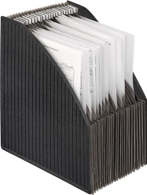 Obrázok produktu pre Veloflex® 4446 280 Spisový obal - 255 x 320 x 40 mm, 23 priehradiek, PP, čierny