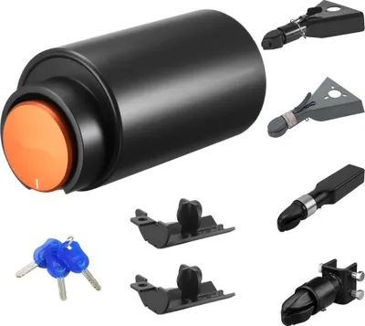 Produktbild von Diebstahlsicherung Anhängerschloss - Kompatibel mit 50,6/58,7mm Kupplungen - Hochsicherheitsschloss für Anhänger