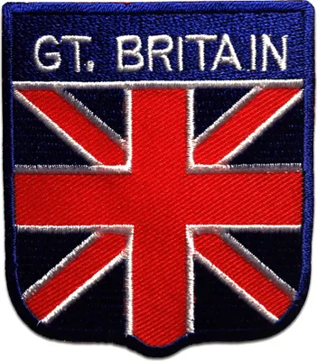 Obrázok produktu pre Gt. Britain Uk England Flag Flag - Patch, Iron-on, Iron-on, Appliqué, Patch, Patch, Iron-on, Veľkosť: 6 x 7 cm