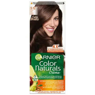 Zdjęcie produktu dla Garnier Farba do włosów 5.12 Zimny Brąz, 1 sztuka