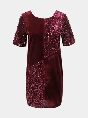 Produktbild von Artherium Bordeaux Paillettenkleid, Größe 40