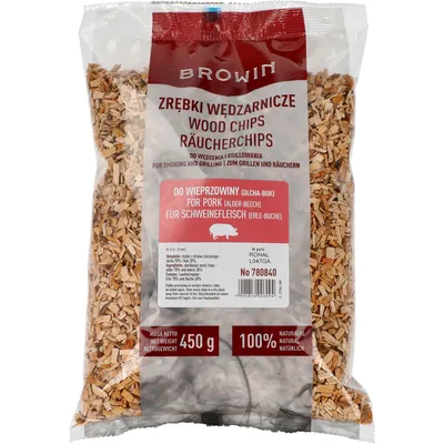 Produktbild von Hackschnitzel zum Räuchern/Grillen 70% Erle + 30% Buche, 450 g, Klasse 8