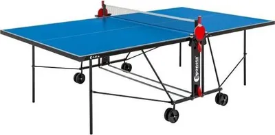 Produktbild von Tischtennisplatte, SPONETA Compact, Außenbereich, Blau und Schwarz, 25mm Stahlrohre, Melaminplatte, Inkl. Netz