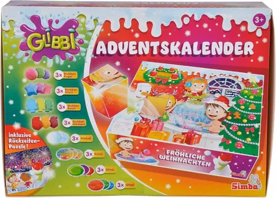 Productafbeelding van Adventskalender 105953614-24 verrassingen - Badspeelgoed - Badplezier - Badbom - Glibber - Slijm - Badbal - Vanaf 3 jaar