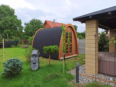 Zdjęcie produktu dla Sauna drewniana ogrodowa 400x240cm Sauny zewnętrzne Sauna sucha Woodpro