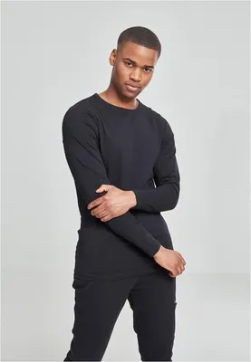 Obrázek produktu pro Pánské tričko Urban Classics Fitted Stretch L/S Tee black - XXL