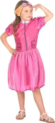 Produktbild von Rosa Fliegerhundkostüm für Mädchen M 7-9 Jahre (120-130 cm)