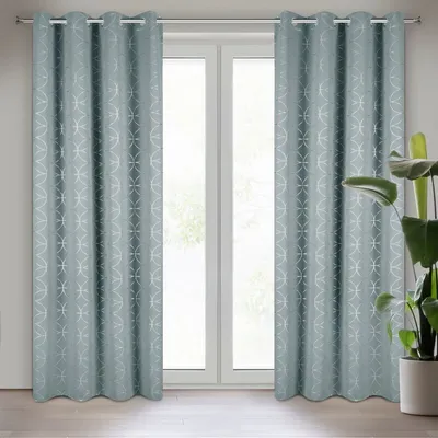 Produktbild von Vorhang ABELLA  silber silber 135x250 cm Ösen Ösenvorhang