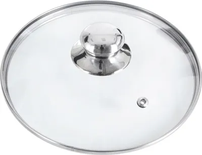 Produktbild von Orion | Glasdeckel - mit Edelstahlring - Ø 24 cm - 200°C Hitzebeständiges Glas - Universaldeckel - für Topf und Pfanne - mit Dampfauslass