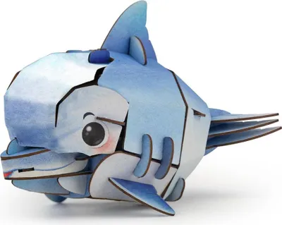 Produktbild von Mieredu 3D Puzzle Delfin - Lernspielzeug mit Soundeffekt für Kinder