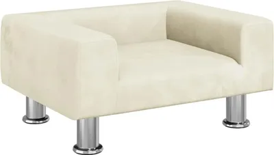 Obrázok produktu pre vidaXL Pelech pre psov krémový 50x40x26,5 cm Velvet