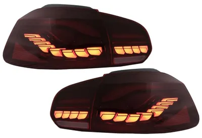 Produktbild von Rückleuchten Voll LED für VW Golf 6 VI 08-13 Red Smoke Sequential Dynamic LHD RHD.