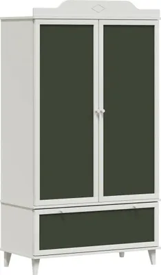 Zdjęcie produktu dla Szafa z tablicą z szufladą z półką ROROS Biały 90 x 45 x 165 cm