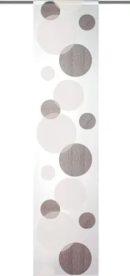 Produktbild von Flächenvorhang Home Fashion Kreise grau 60x245 cm