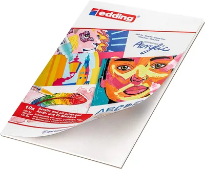 Immagine prodotto di edding 30010 Blocco acrilico da colorare A4 bianco