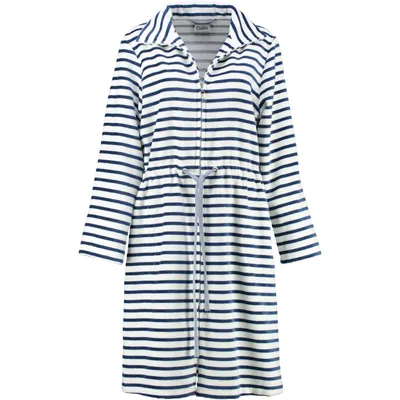 Produktbild von Cawö Damen-Kurzmantel mit Tunnelgürtel und Reißverschluss 6597 Farbe navy Größe 36