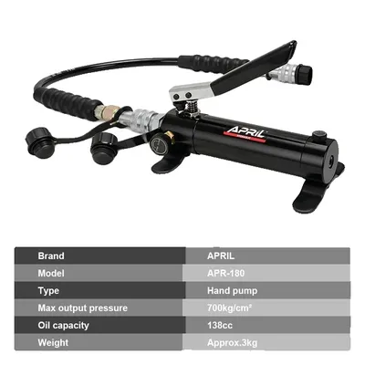 Zdjęcie produktu dla Hydrauliczna pompa ręczna, wysokociśnieniowa, mini ręczna, Apr-180