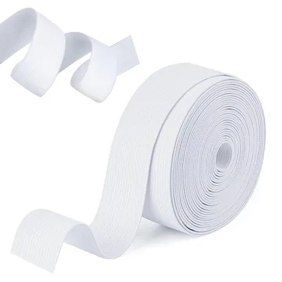 Elastikband 15 mm x 10 m, dehnbar bis 150 %, weiß