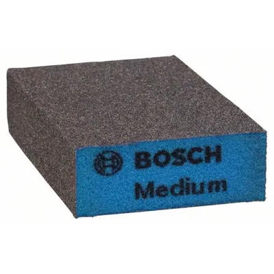 Zdjęcie produktu dla Bosch 2609256346, Gąbka do szlifowania, Średnio ziarnisty, Czarny, Niebieski, 69 mm, 97 mm, 26 mm