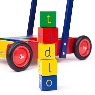 Image de Tidlo Chariot avec cubes ABC
