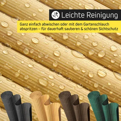 Produktbild von Sichtschutzmatte Balkon StrongLine 180 x 300 cm PVC grau Blickdicht Zaun Terrasse paramondo