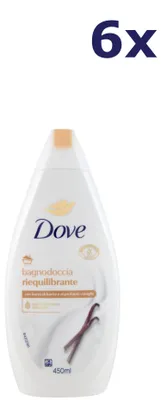 Produktbild von 6x Dove Douchegel - Vanilla Shea Butter 450 ml