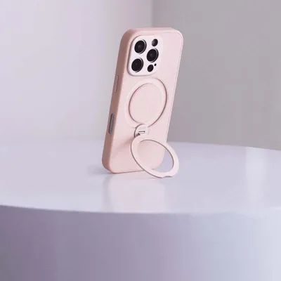 Produktbild von Moshi, Hülle iPhone 16 Pro Max mit MagSafe-Ring & Stand, Rosa