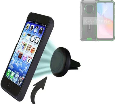 Produktbild von K-S-Trade Kompatibel mit Blackview BV6200 Pro Auto Handy Halterung KFZ Halter Lüftungsgitterhalterung Air Vent mount Smartphone Halter