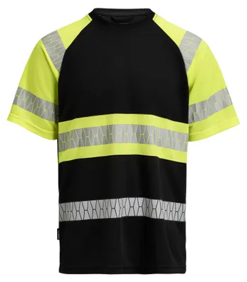 Produktbild von Jobman T-Shirt HiVis 5226 Schwarz/Gelb 2XL