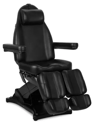 Produktbild von Habys Elara PRO 6P Kosmetikliege Kosmetiksessel Kosmetikstuhl | Höhenverstellbar Elektrisch | Handfernbedienung | 2 Motoren | 185 x 57 cm | Schwarz