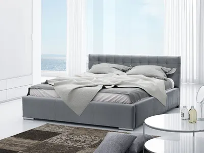Obrázek produktu pro Manželská čalouněná postel 160x200 ZARITA - šedá