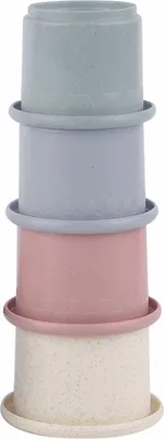 Image de Stapelbekers Pastel, 4dlg.
