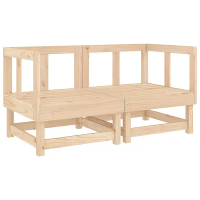 Immagine prodotto di vidaXL Divani angolari da giardino 2 pezzi in legno massello di pino