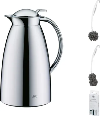 Image de alfi GUSTO Isolierkanne 1,0l stainless steel polished – Vorteilsset mit Reinigungsbürste CLEAN FIX 30 cm | HAN 3592000100 | EAN 4002458523649